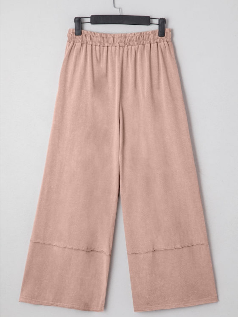 Women's Wide-Leg Floral Patchwork Pants - Dusty Rose - Picture 3 of 5